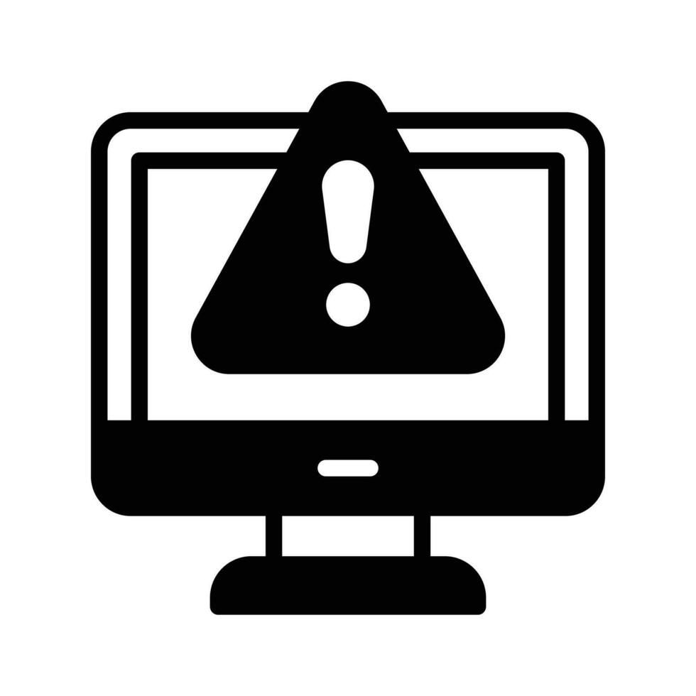 System error warning for webpage, banner, presentation, social media, documents vector