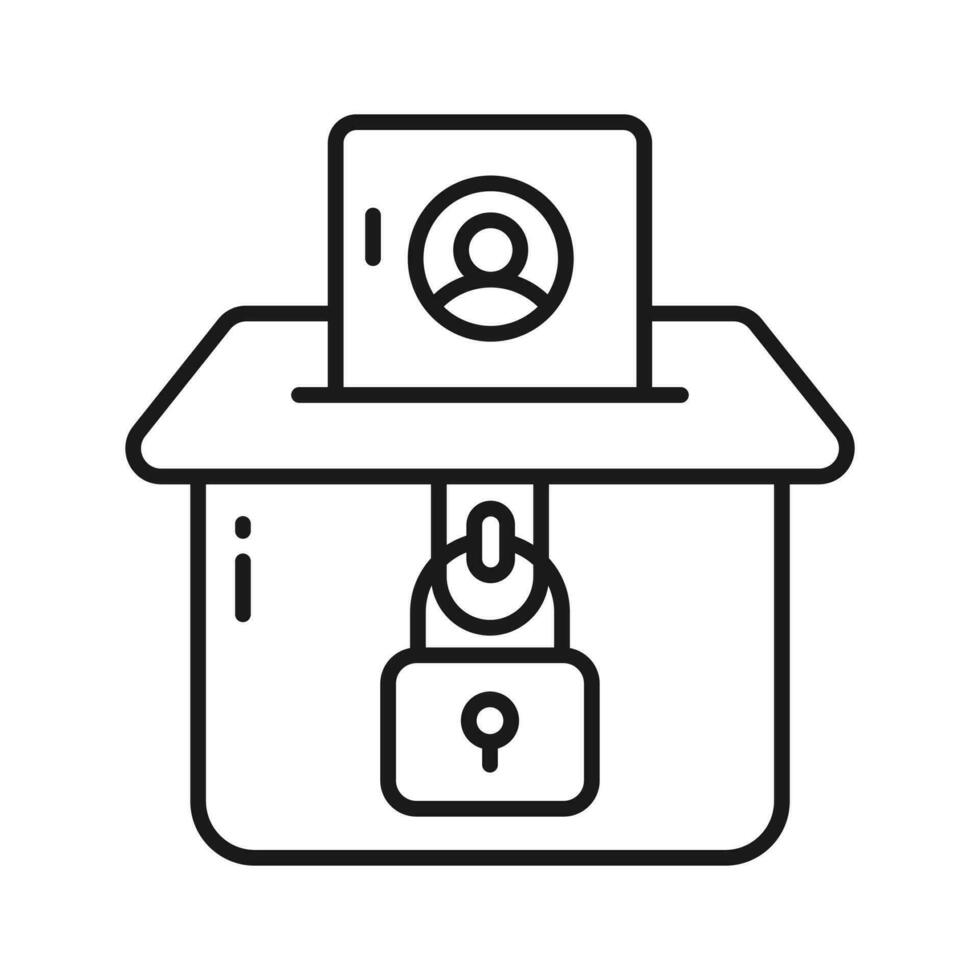 Check this beautifully designed icon of voting in editable style, premium vector