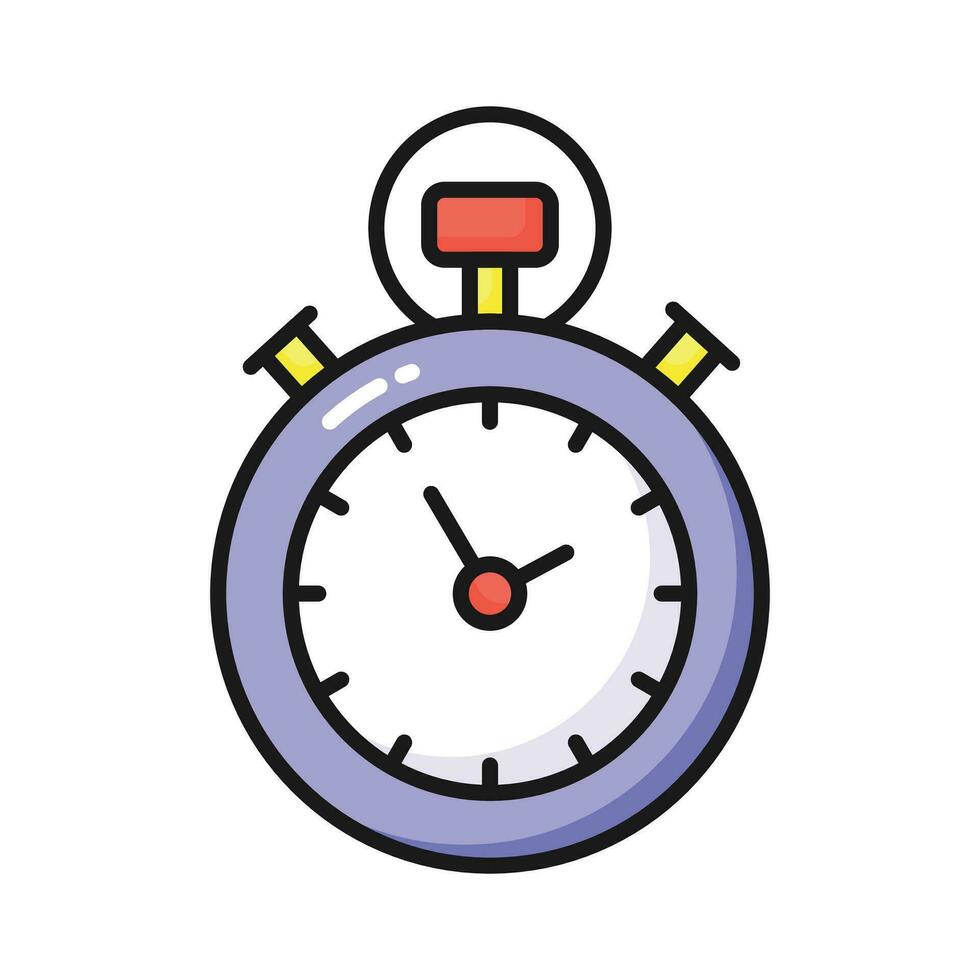 Download this premium vector of stopwatch timer in editable style, ready to use icon