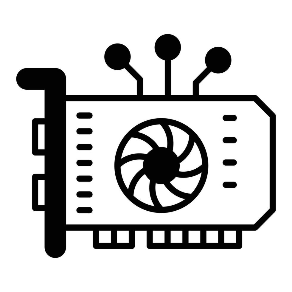 Have a look at this beautiful icon of gpu mining, customizable vector