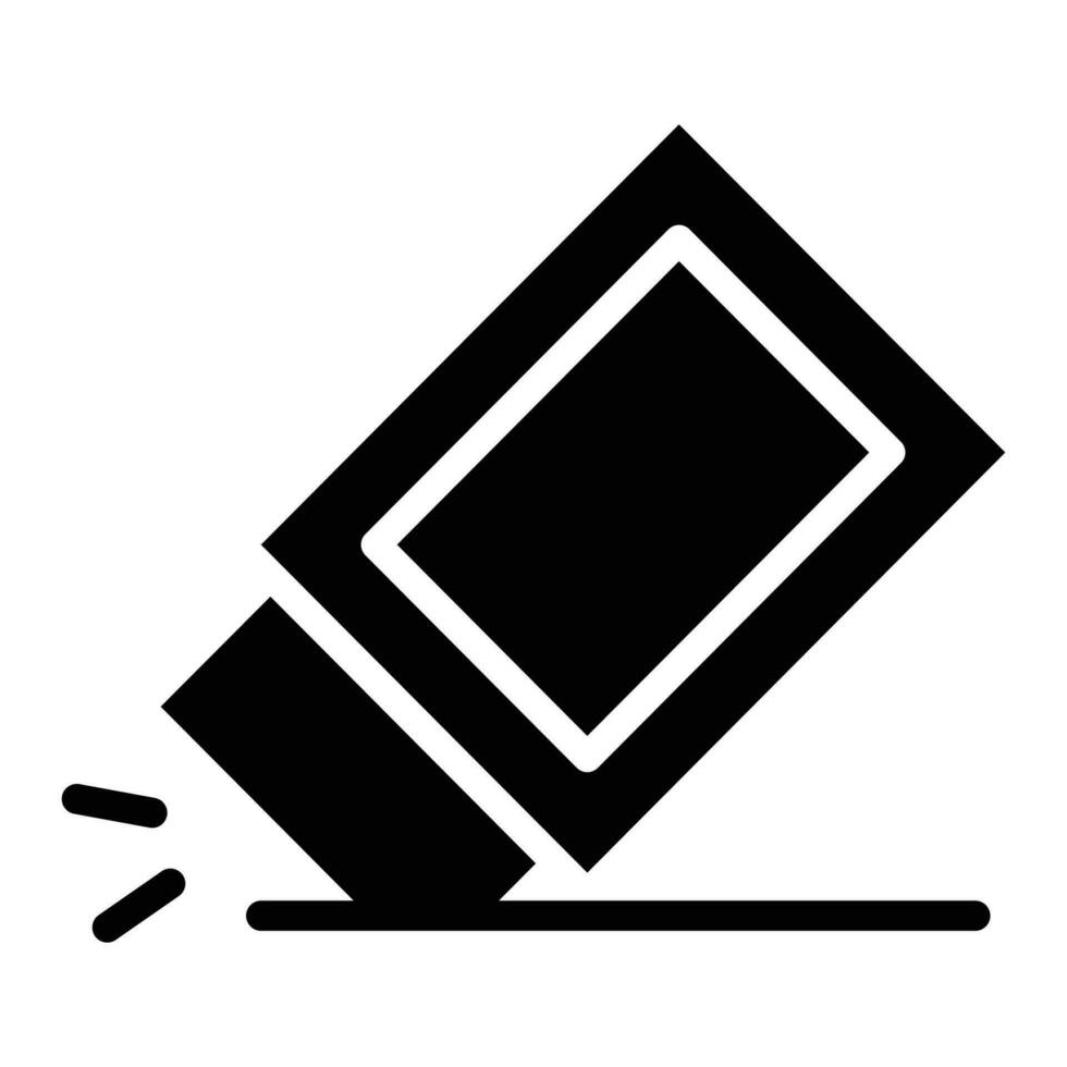 A creatively designed vector of eraser in trendy style, school supplies vector design