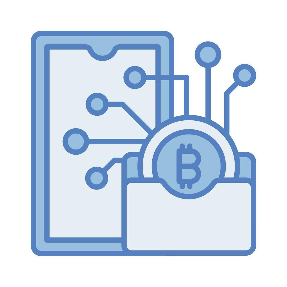 Well designed icon of digital wallet in trendy style vector
