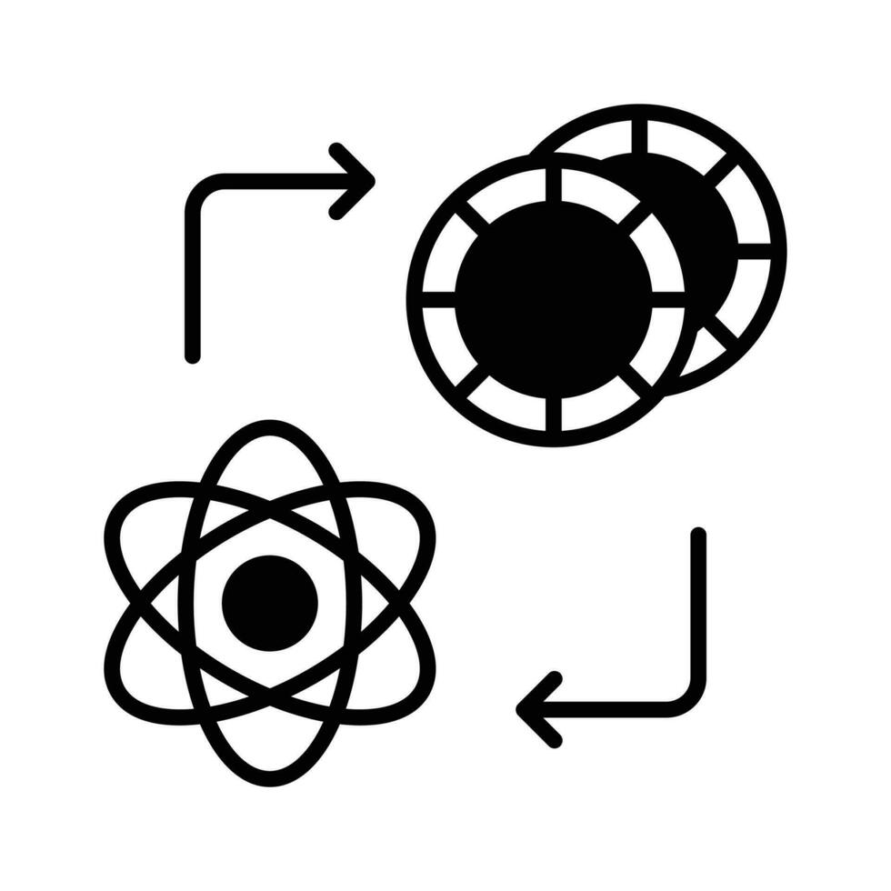 Bitcoin ecosystem vector design in modern style, easy to use icon