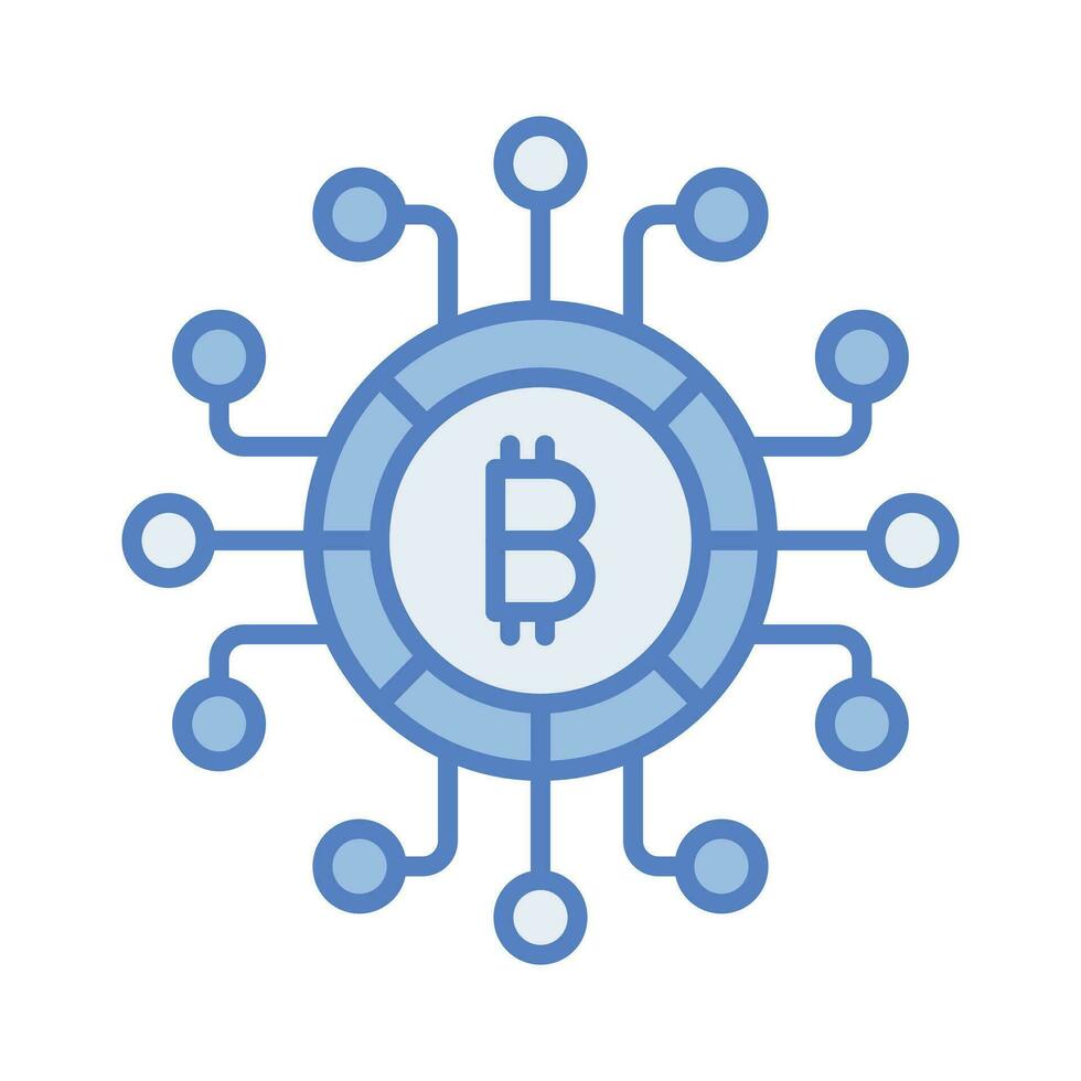 criptomoneda moneda vector diseño, bitcoin icono en moderno estilo