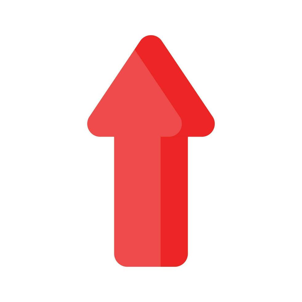 Up arrow vector design isolated on white background