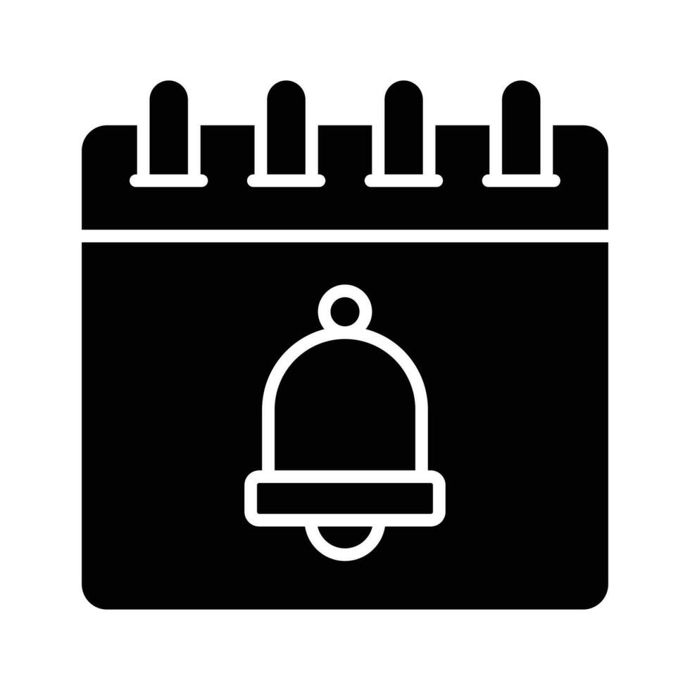 Alarm on calendar showing concept icon of event reminder vector