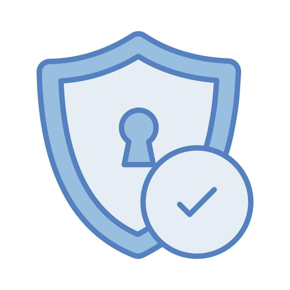 Shield icon, security icon, shield with lock. Protection icon, secure access vector