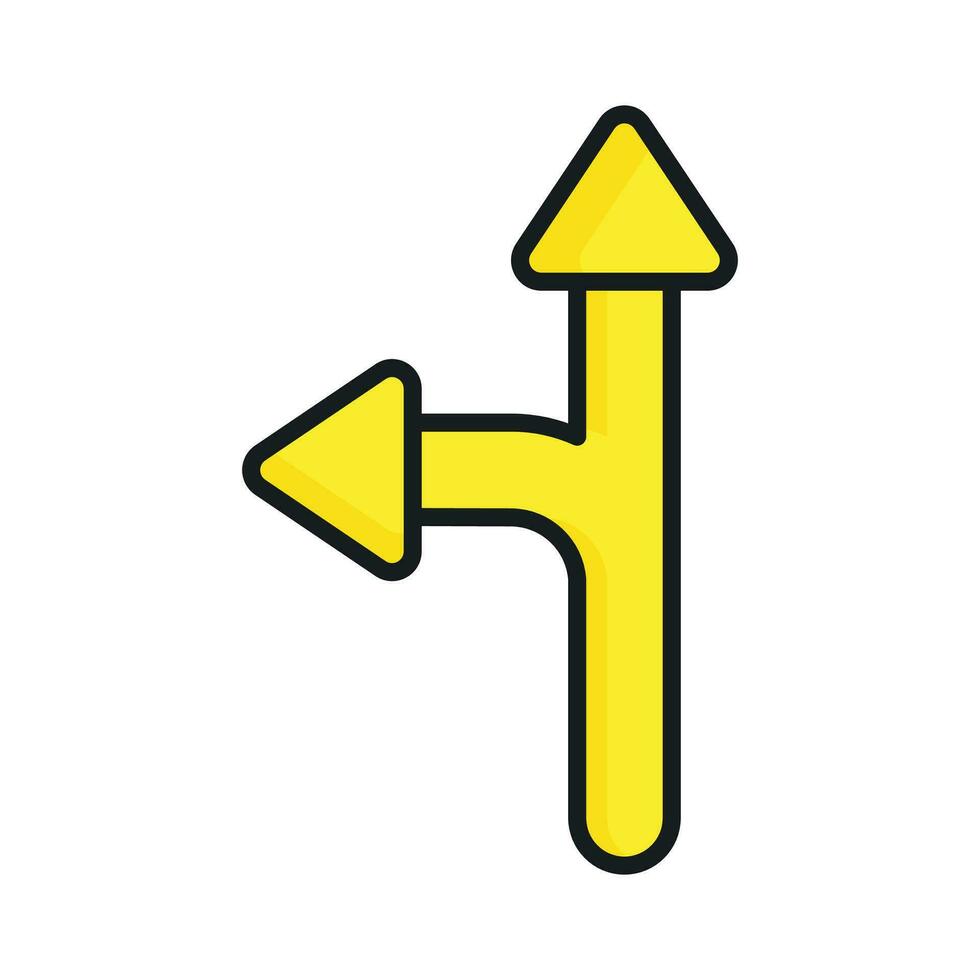 bien diseñado icono de direccional flecha, Listo a utilizar vector