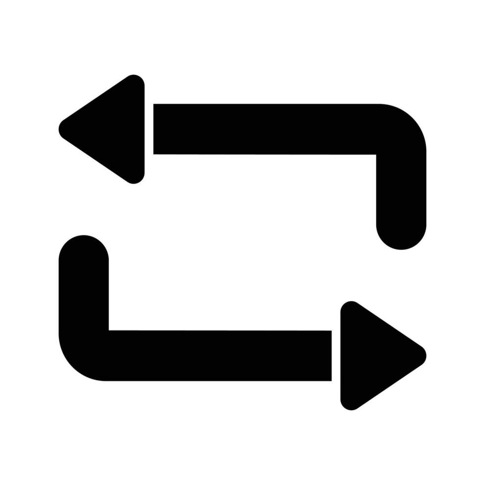 Download this premium icon of repeat arrow in trend style vector