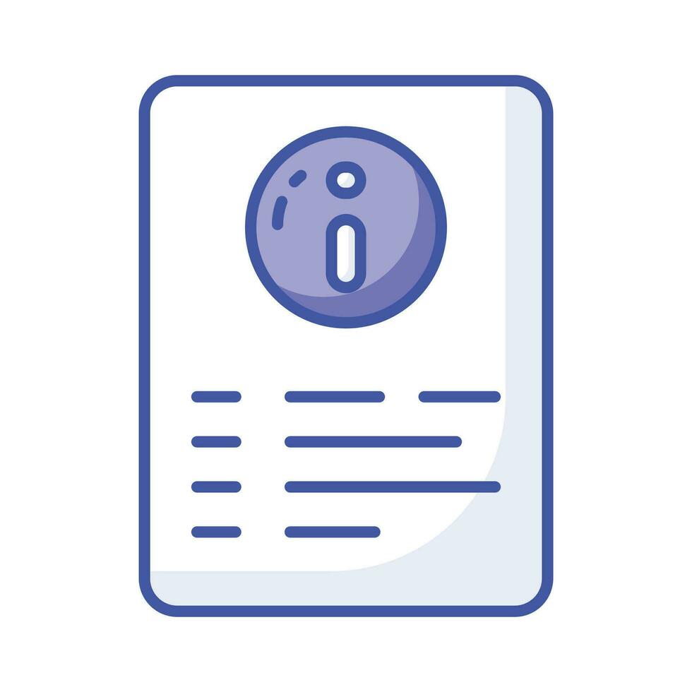 Check this carefully designed icon of information document in modern style vector
