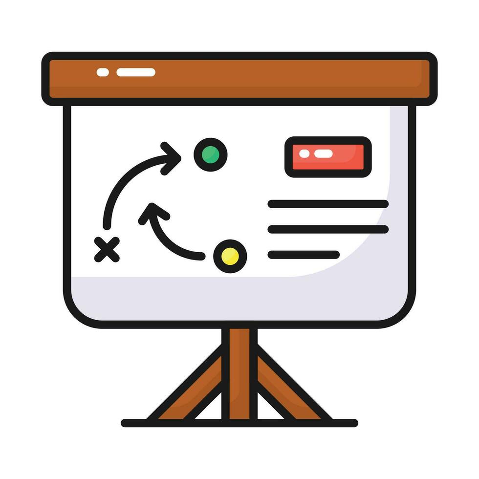 Unique icon of business strategic planning, editable vector of tactical planning