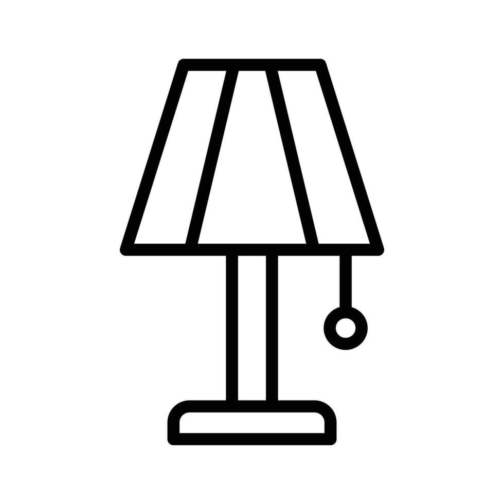 Well designed icon of table lamp, customizable vector