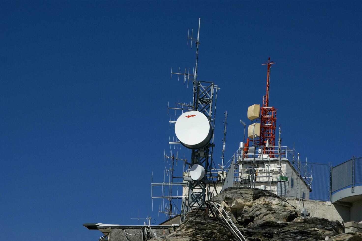 a tower with antennas photo