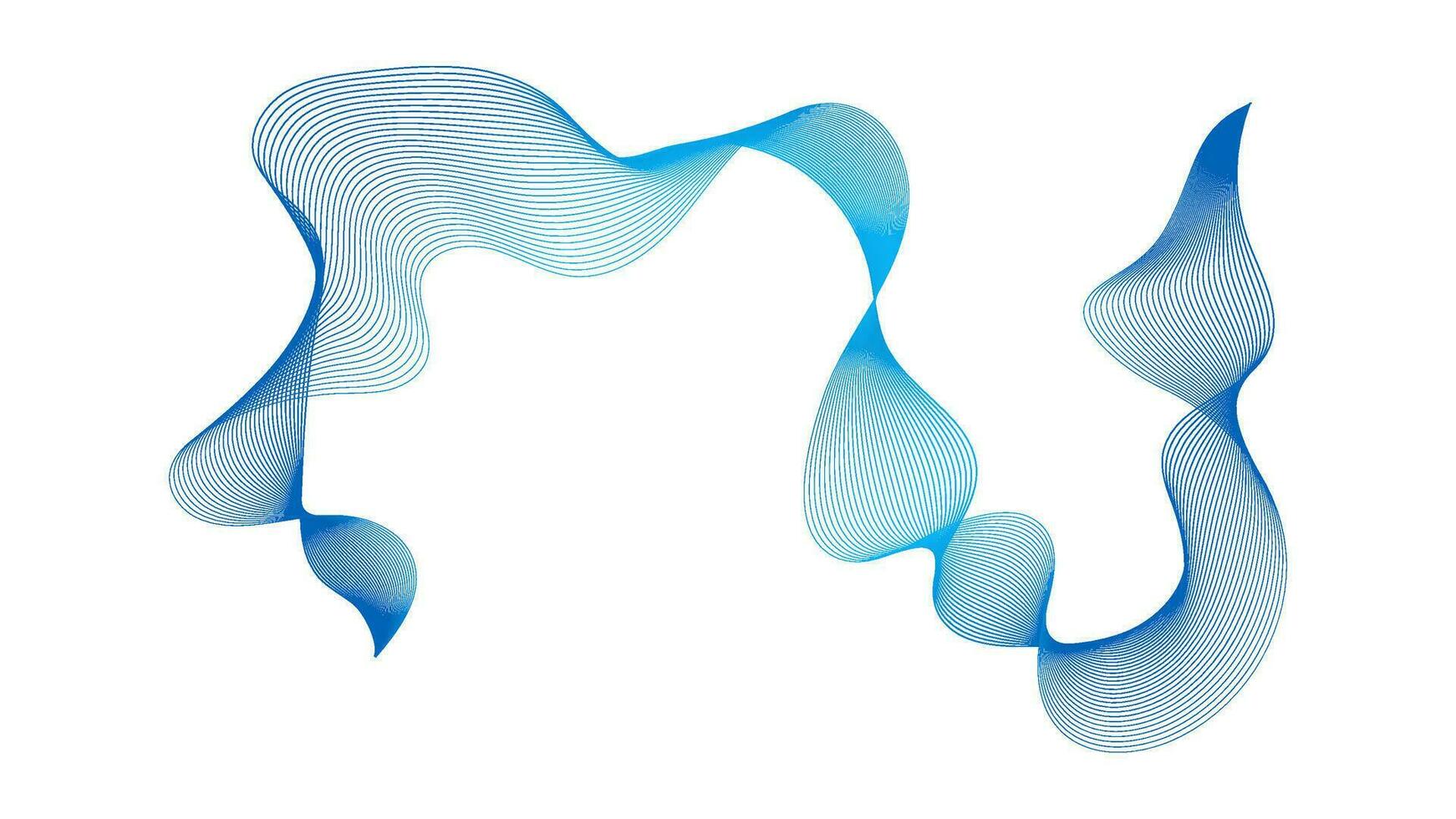 Abstract backdrop with wave gradient lines vector