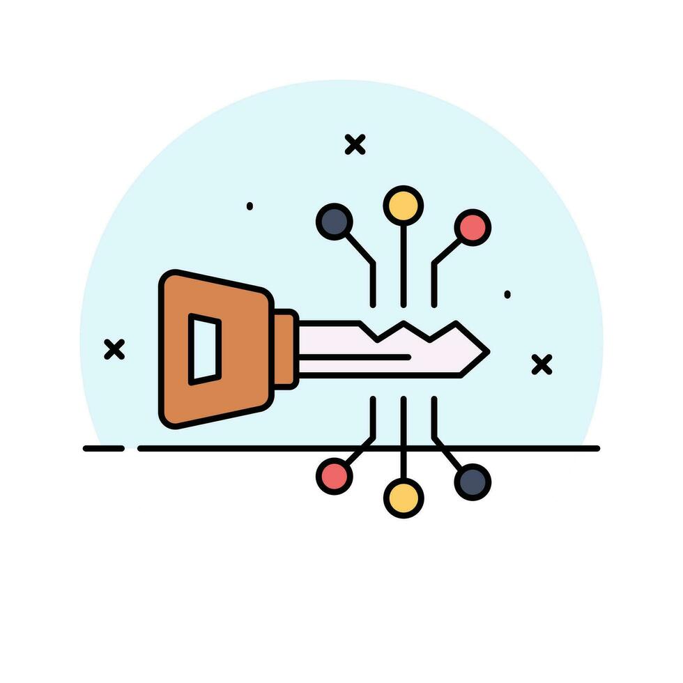 Check this premium icon of digital key in trendy style vector
