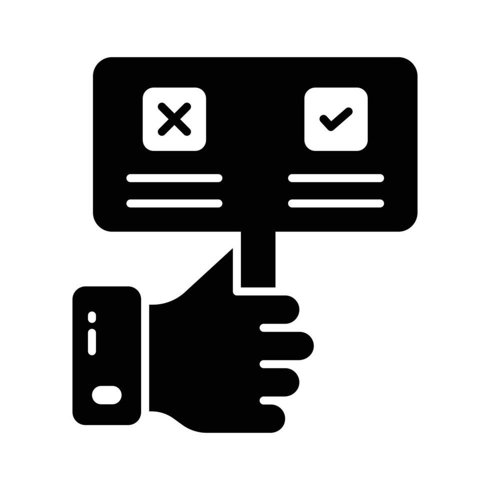 Hand holding feedback banner showing concept icon of feedback in trendy style vector