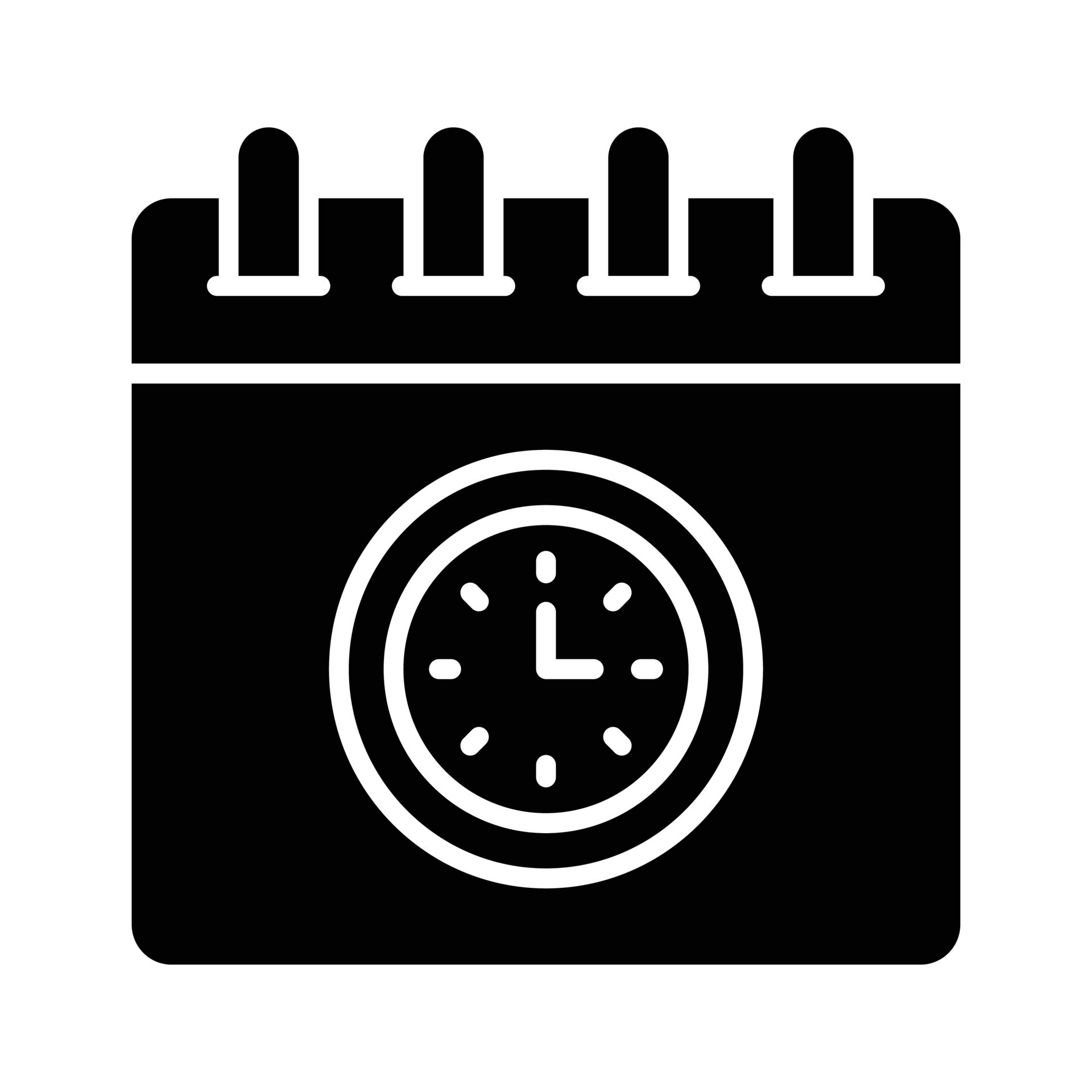 clock-with-calendar-concept-vector-of-deadline-in-modern-style