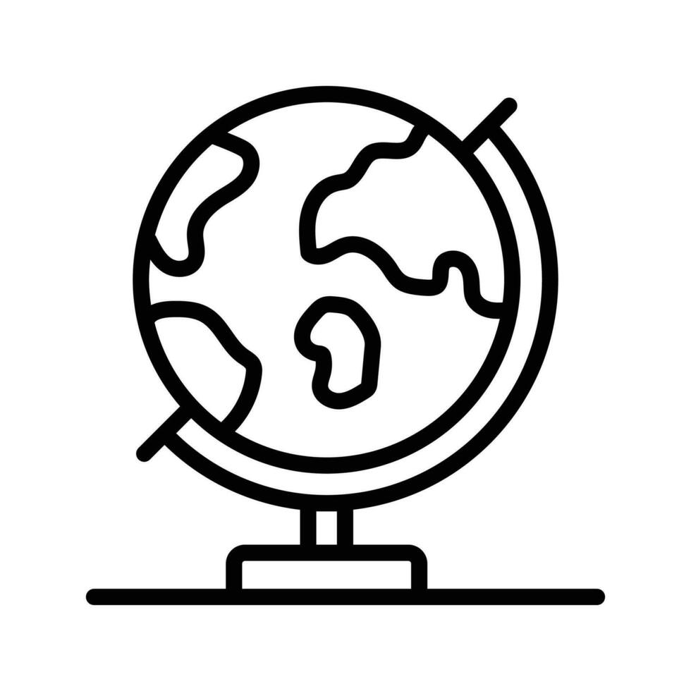 Creatively designed icon of table glob, concept vector of geography in trendy style