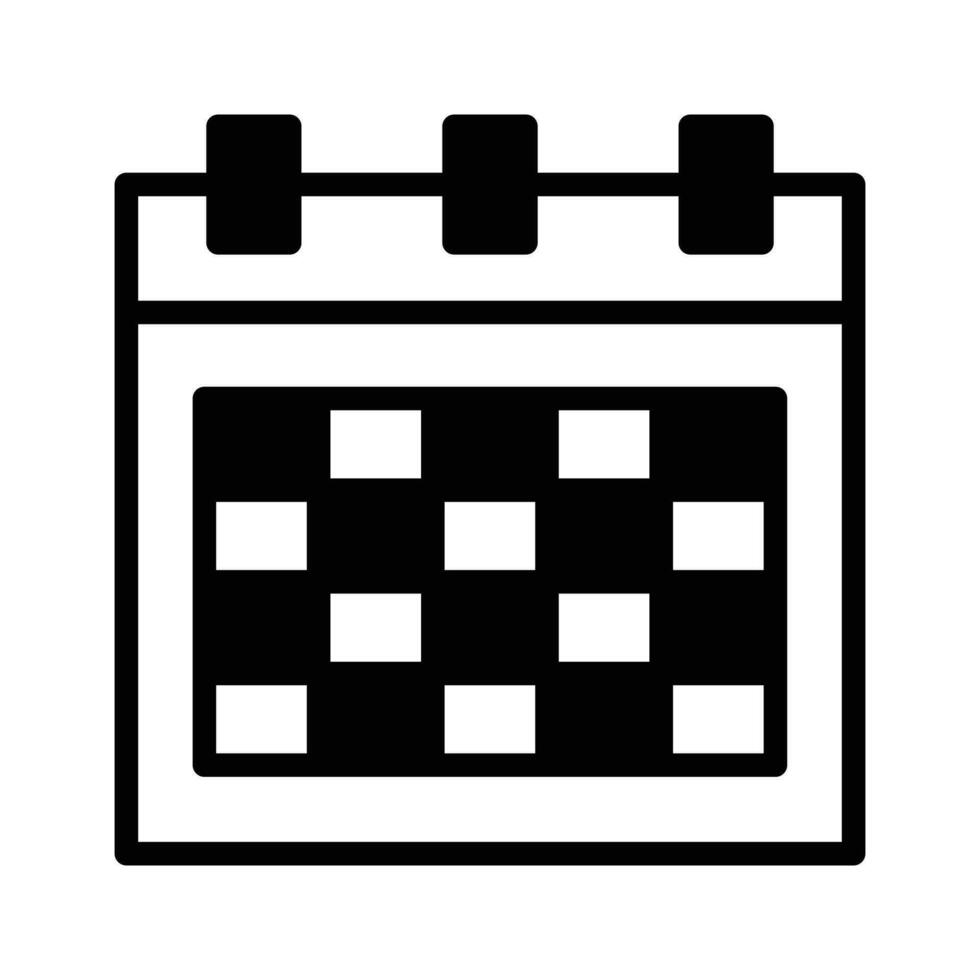 Calendar vector design, customizable icon isolated on white background