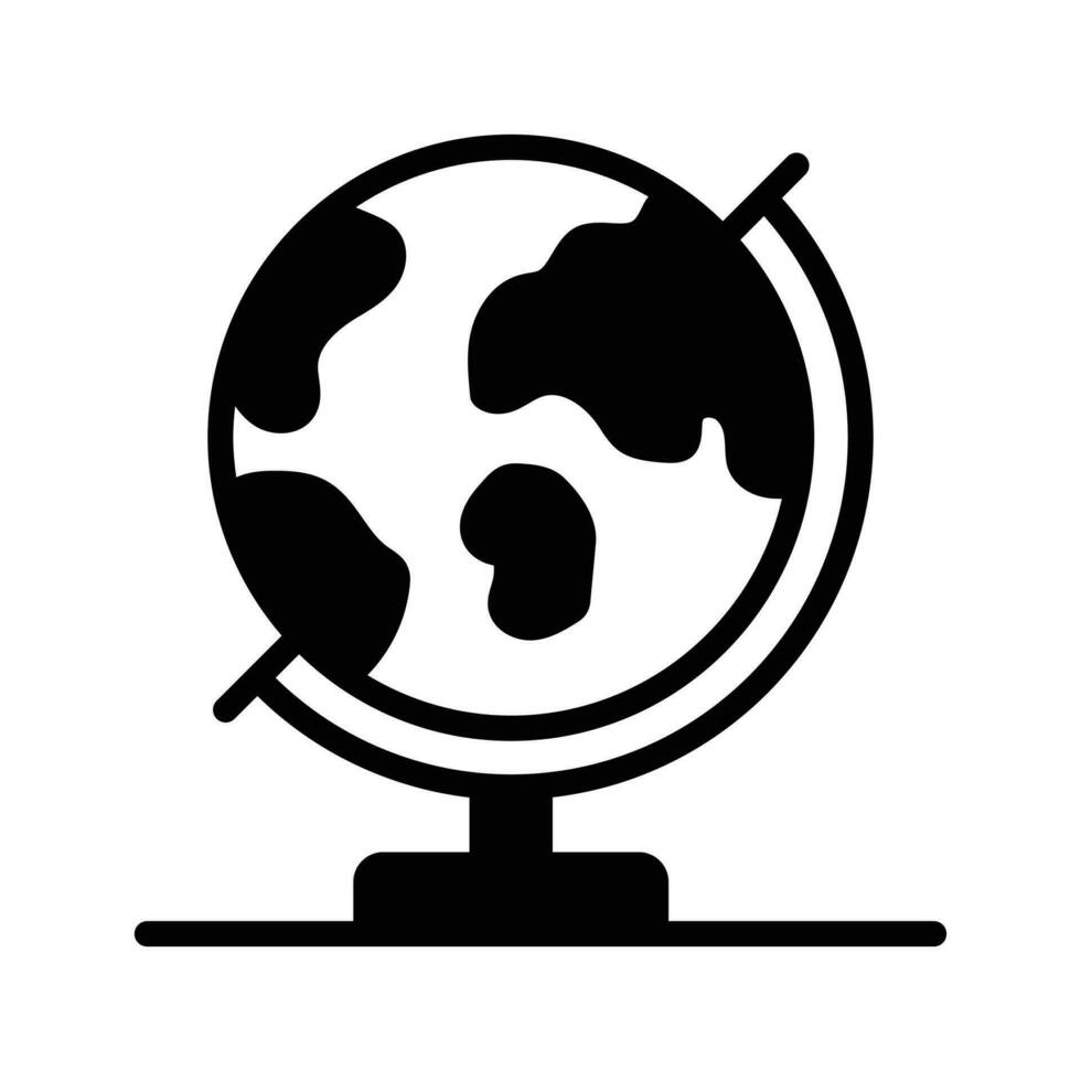 Creatively designed icon of table glob, concept vector of geography in trendy style