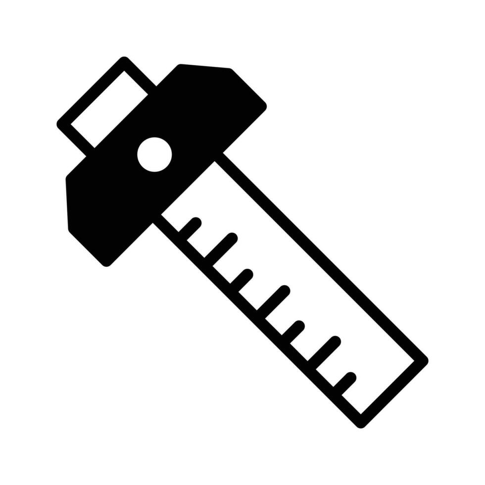 Check this beautifully designed icon of t scale, measurement tool vector design