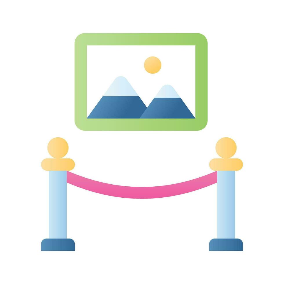 Art gallery vector design in modern style, ready to use customizable icon