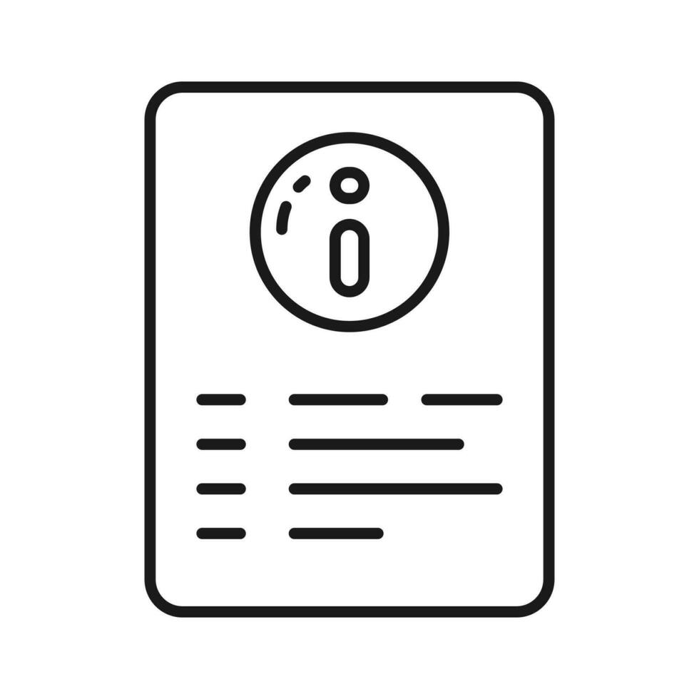 Check this carefully designed icon of information document in modern style vector