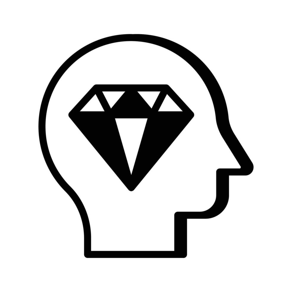 Brilliant mind vector design in modern style, ready to use icon