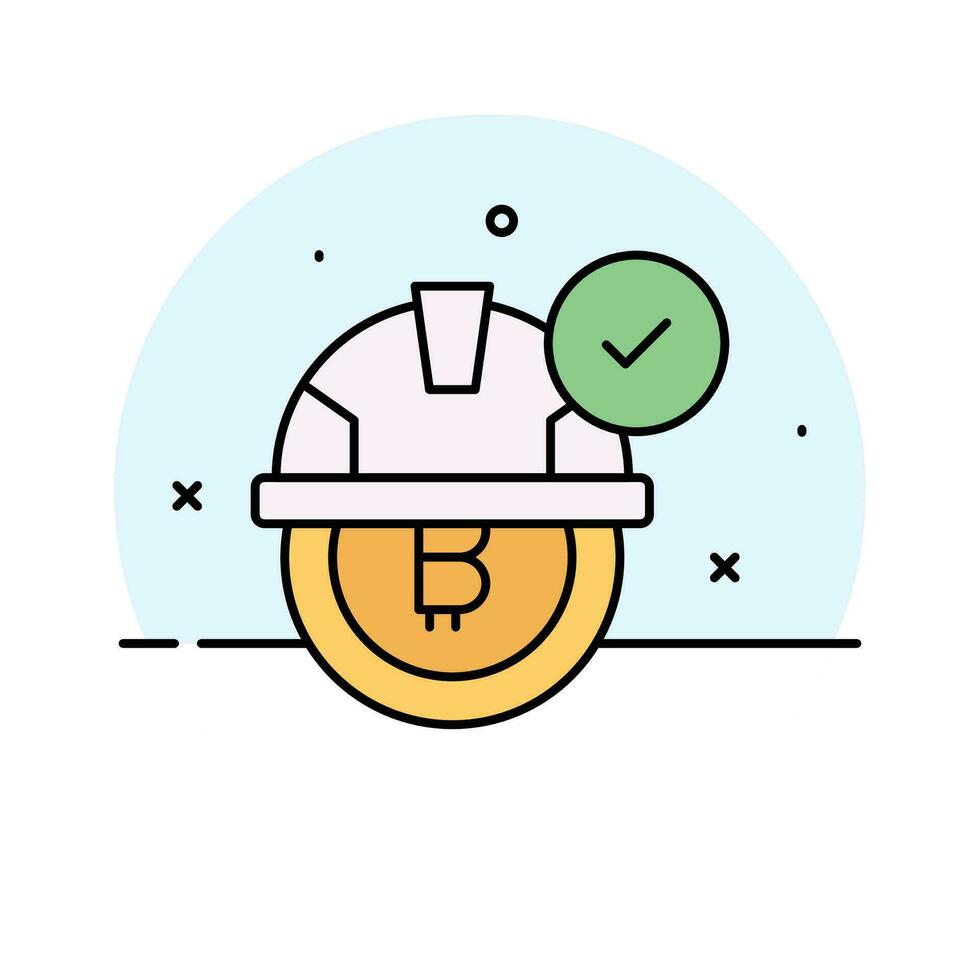 An amazing and beautiful proof of work vector design