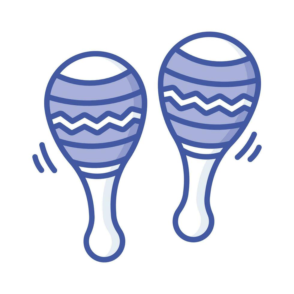 Well designed icon of maracas, music and instrument concept vector