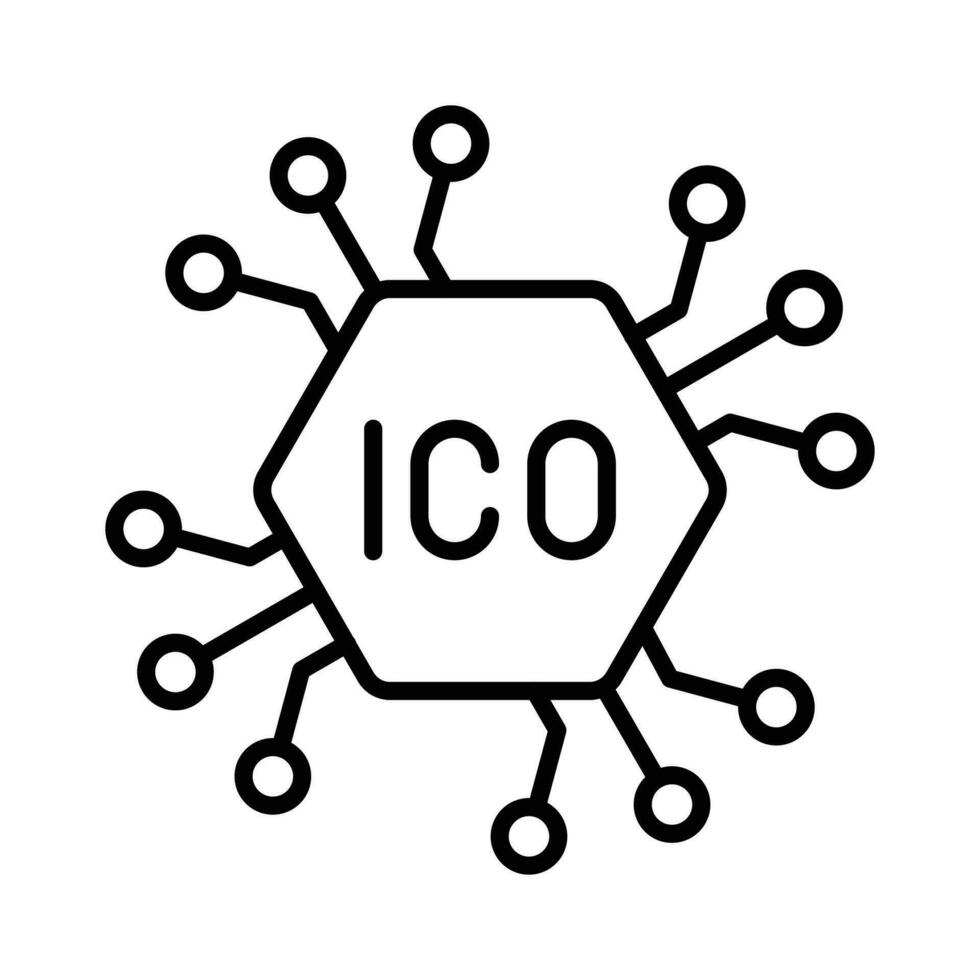 bitcoin ico vector diseño aislado en blanco antecedentes