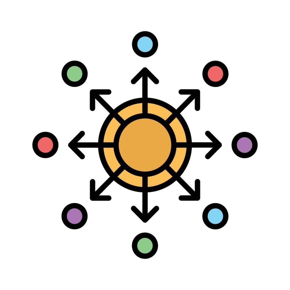 Visually perfect vector of decentralized system, isolated on white background