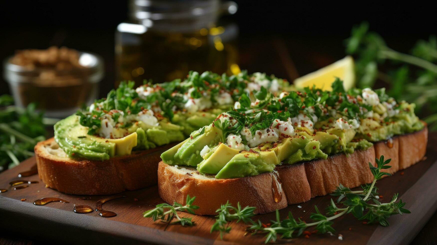 Avocado toast simple delicious and rich in healthy fats photo