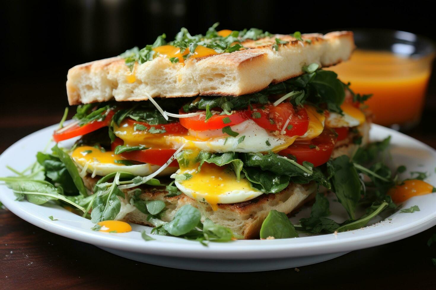 Breakfast sandwich healthy protein-packed photo