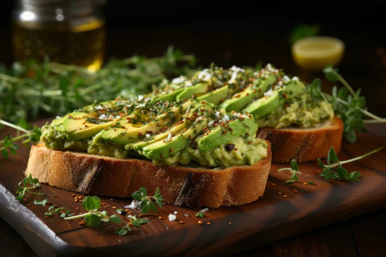 Avocado toast simple delicious and rich in healthy fats photo