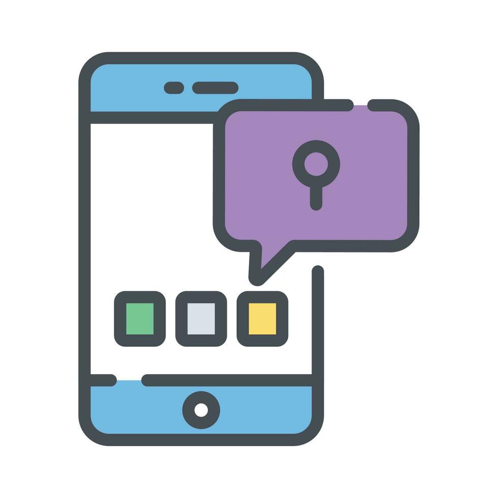 Unique icon of mobile app security, editable vector of mobile app protection, app security