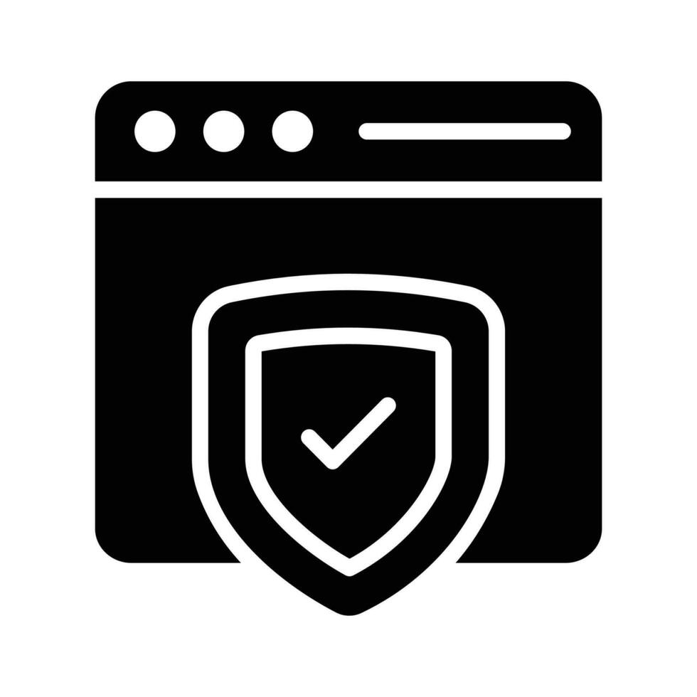Check this beautiful vector icon of website security, ready to use