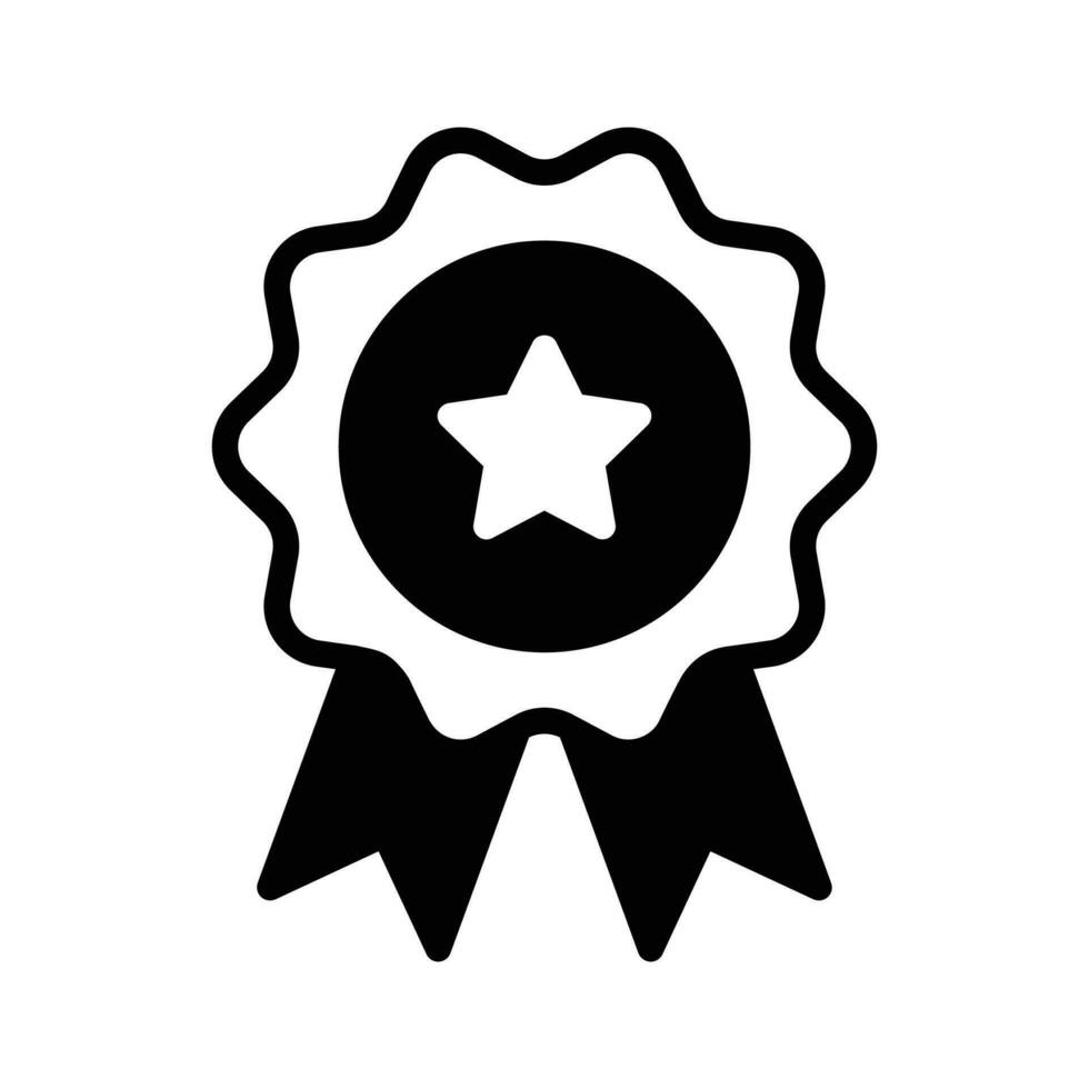 Flat vector of star badge, modern icon of quality badge in editable style