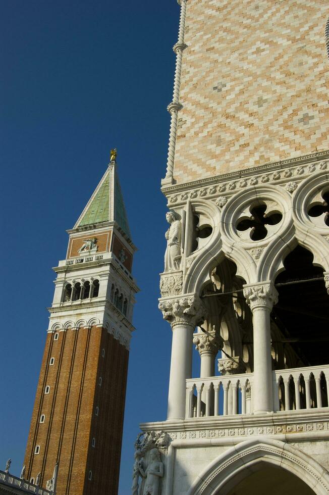 Construction details of the city of Venice photo