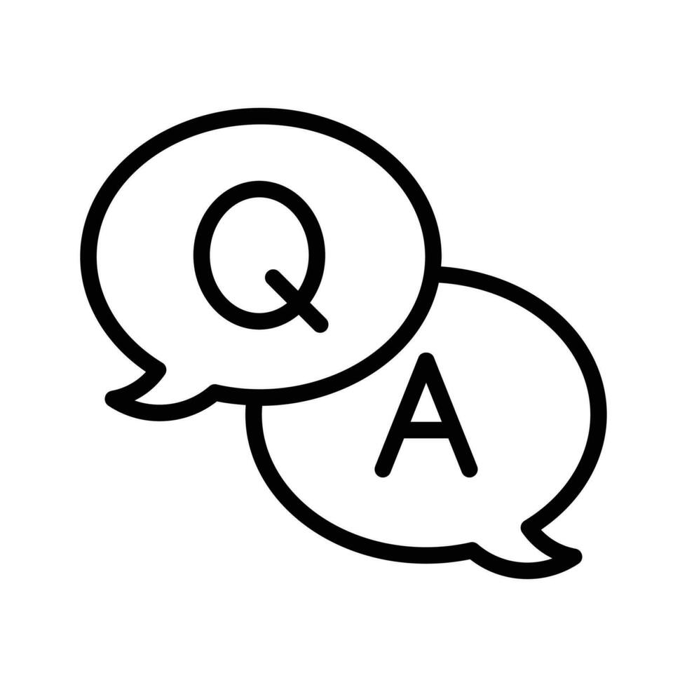 Question and answer icon design, bubble chat vectors