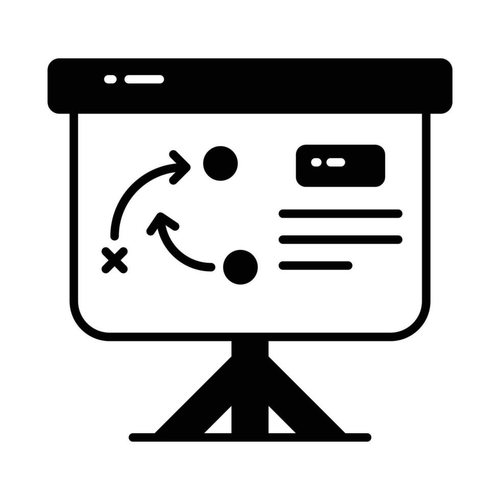 Unique icon of business strategic planning, editable vector of tactical planning