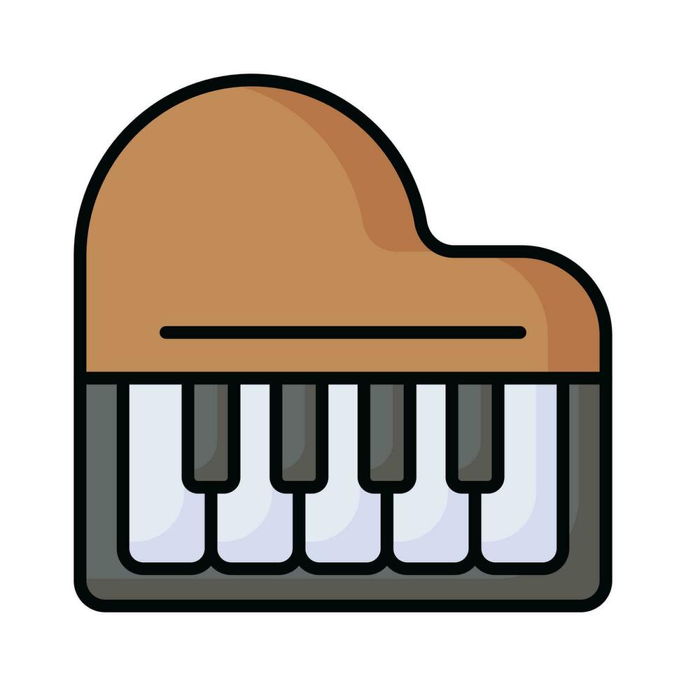 Get your hold on this beautifully designed vector of piano, musical instrument