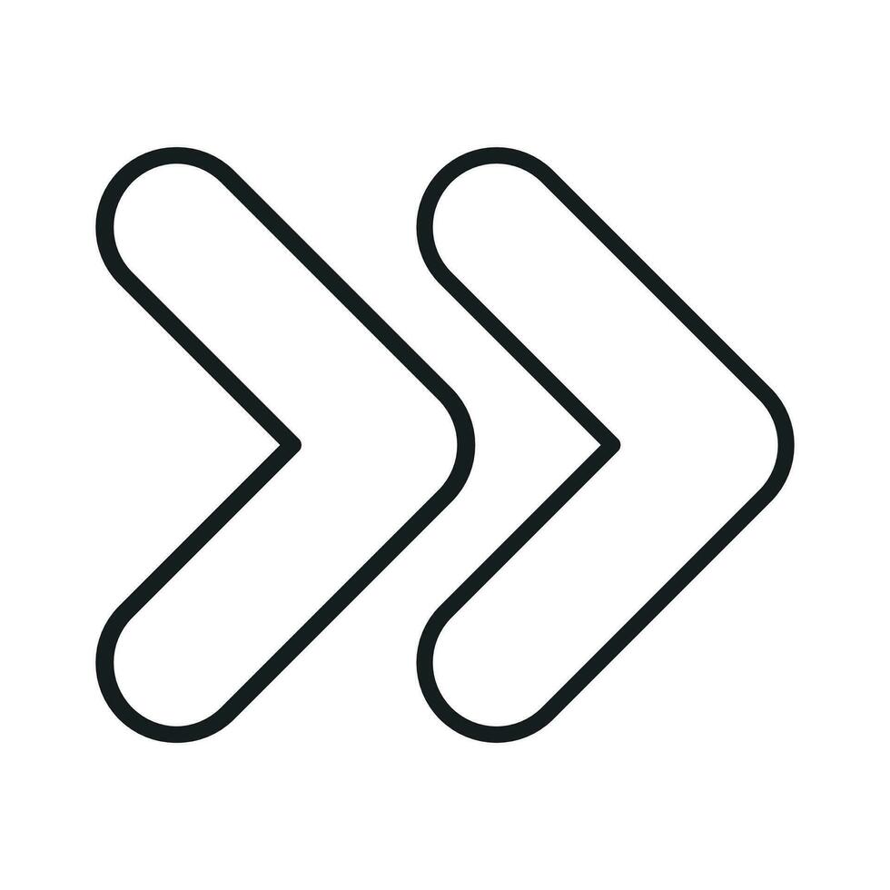 Forward button icon design, fast forward vector, media button vector