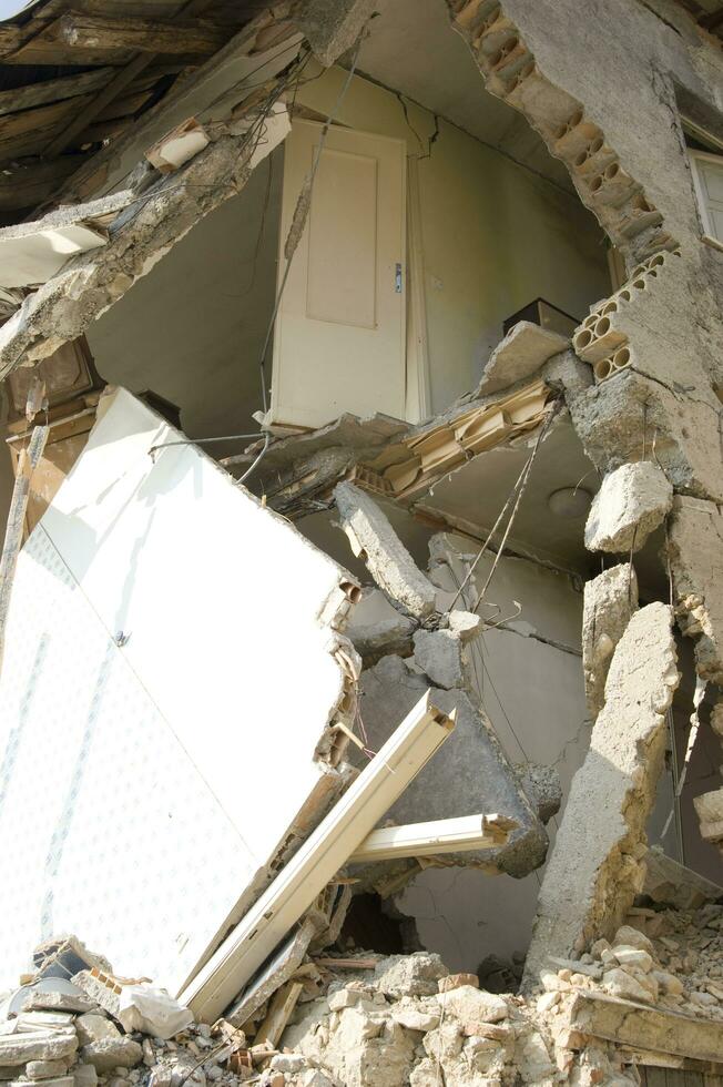 photographic documentation of the devastating earthquake in central Italy photo