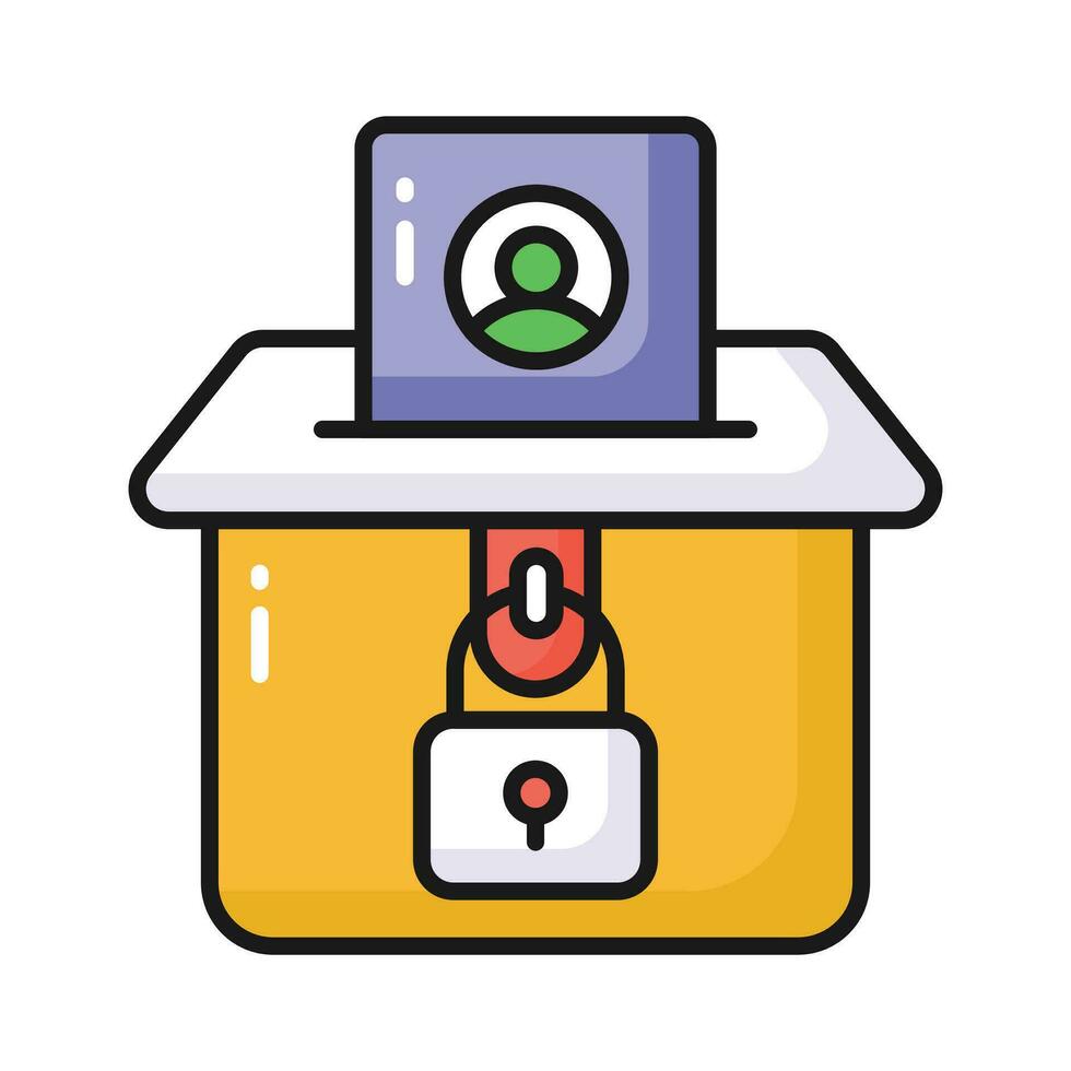 Check this beautifully designed icon of voting in editable style, premium vector