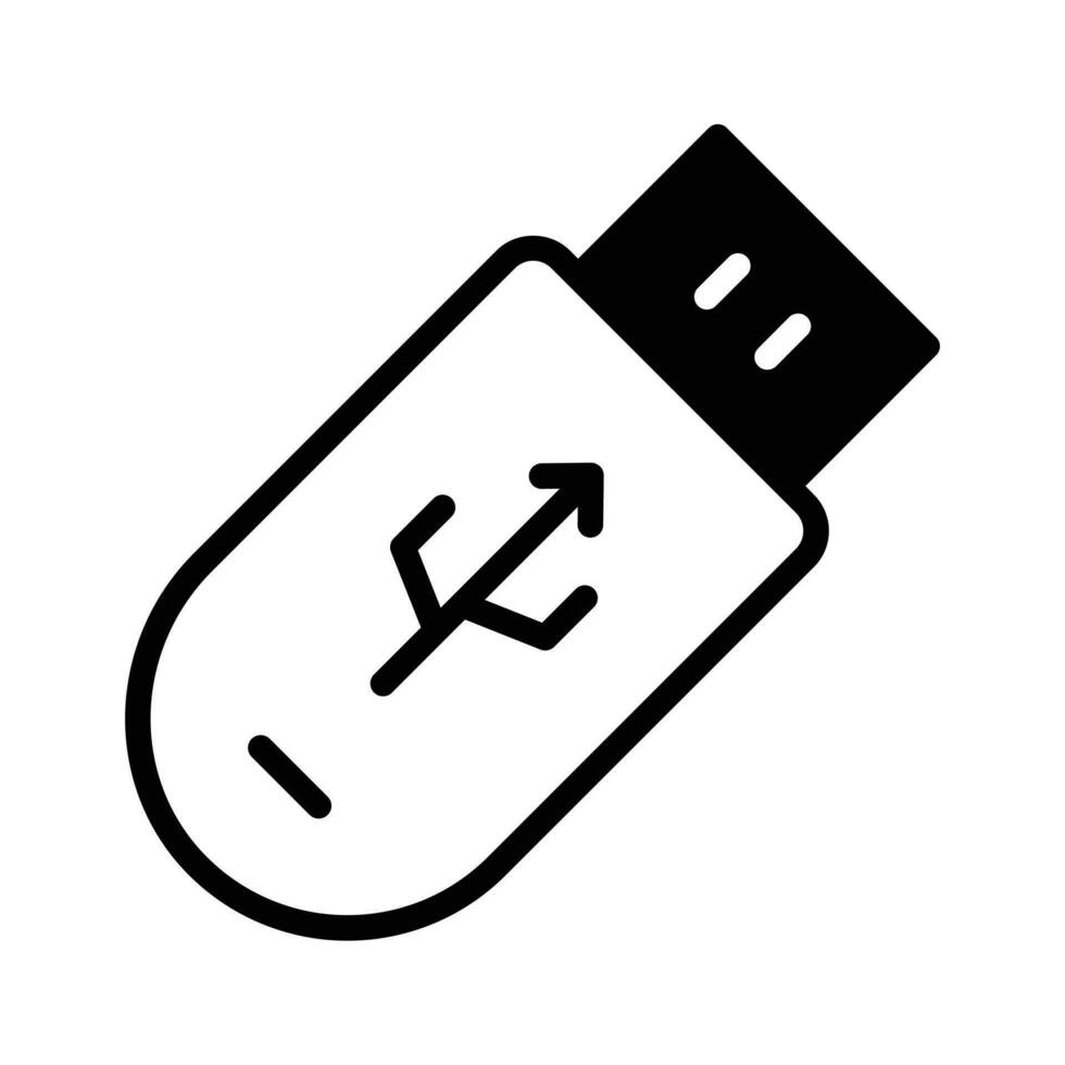 Flash drive vector in modern style, editable vector of universal serial bus