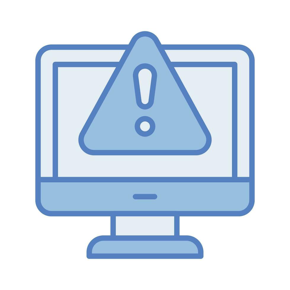 System error warning for webpage, banner, presentation, social media, documents vector