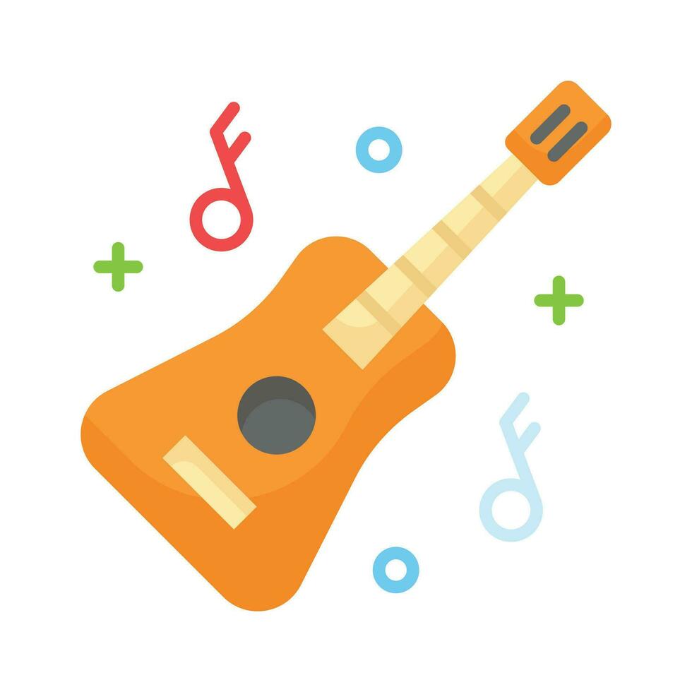A string musical instrument vector design, premium icon of guitar in modern style