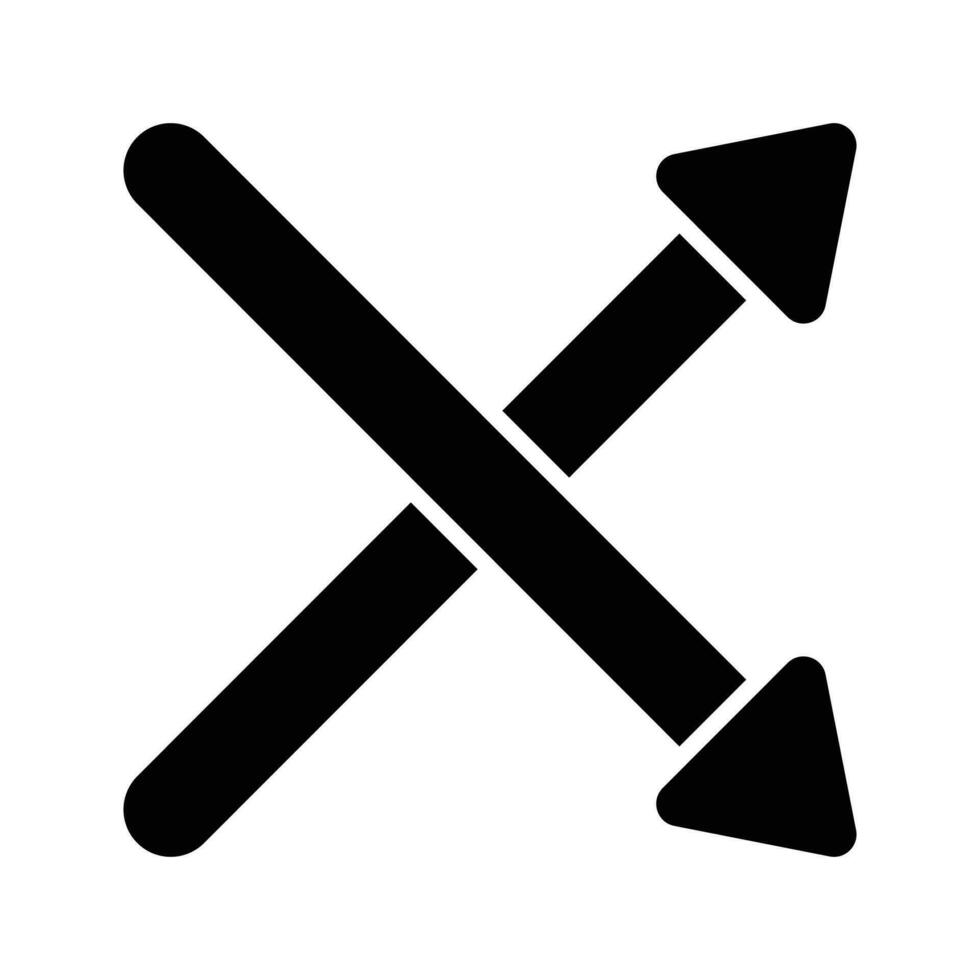 Crossover arrows, directional arrows in modern design style vector