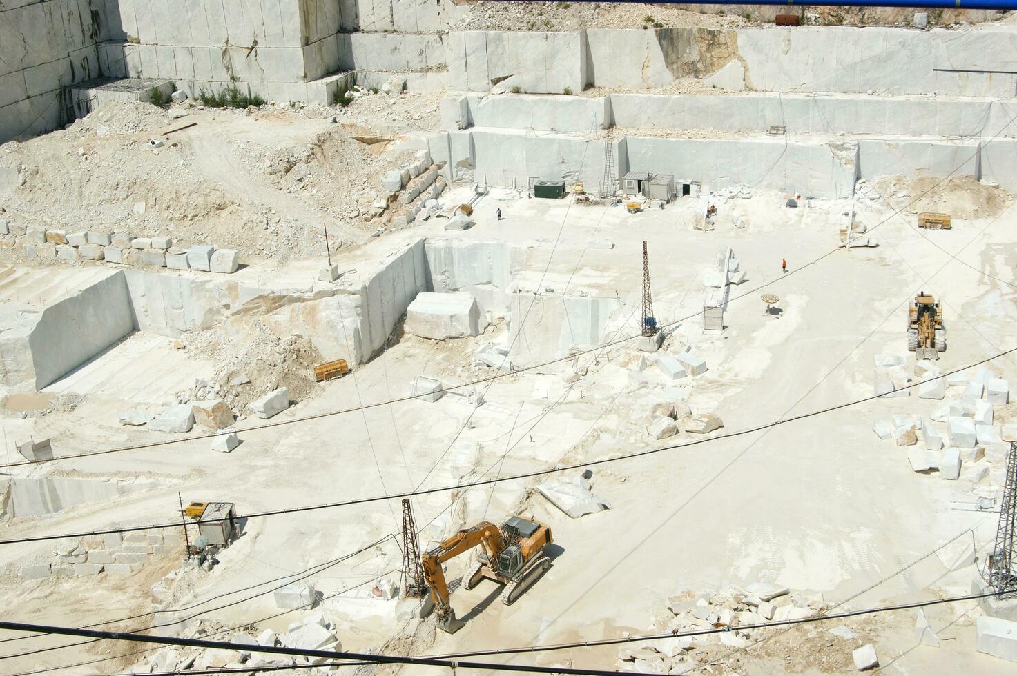 photographic documentation of a marble quarry in Carrara photo